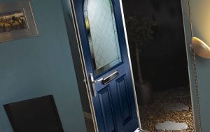 Blue composite door