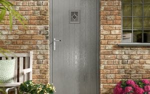 Grey composite door