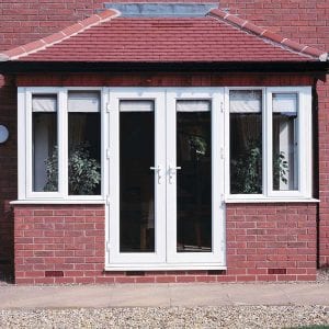 White patio doors