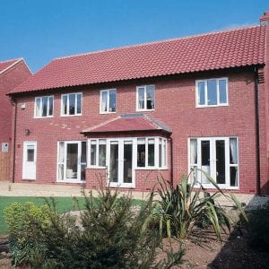 White window and door installation