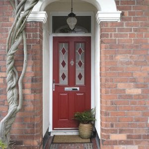 Red composite door