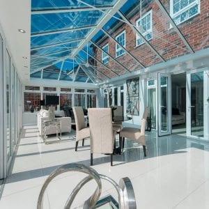 Bright, uPVC orangery