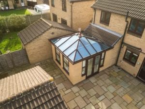Lantern roof with ultra frame